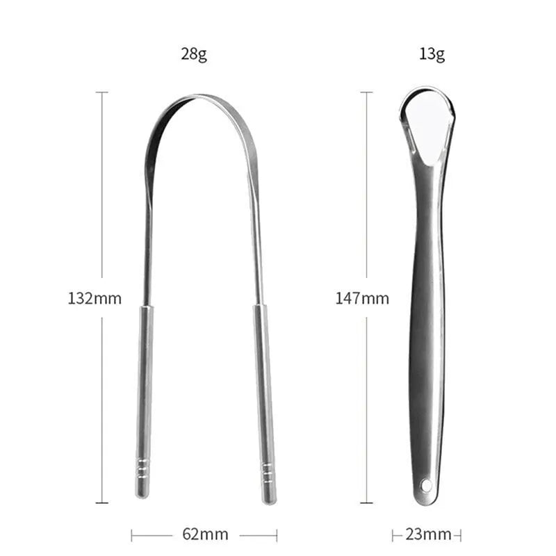 Stainless Steel Tongue Scraper Set