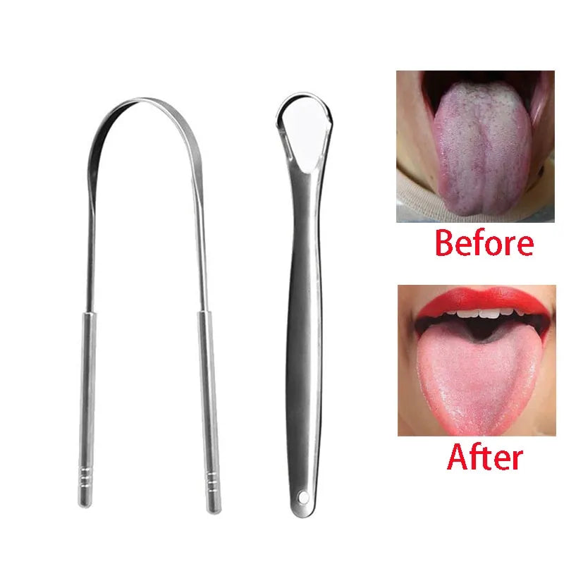 Stainless Steel Tongue Scraper Set